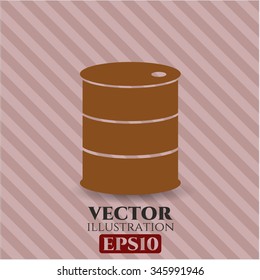 Barrel vector icon or symbol