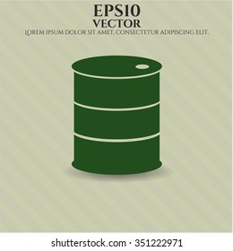 Barrel vector icon or symbol