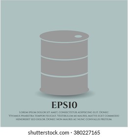 Barrel vector icon or symbol