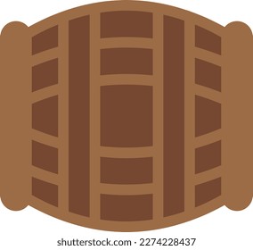 barrel Vector illustration on a transparent background. Premium quality symbols. Line Color icons for concept and graphic design.