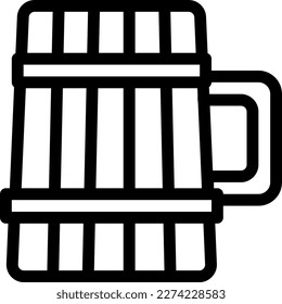 barrel Vector illustration on a transparent background. Premium quality symbols. Thin icons for concept and graphic design.