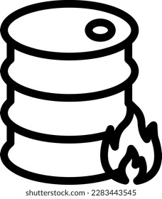 barrel Vector illustration on a transparent background. Premium quality symmbols. Thin line vector icons for concept and graphic design.
