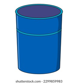 ilustración de vector de barril, aislado en fondo blanco, vista superior
