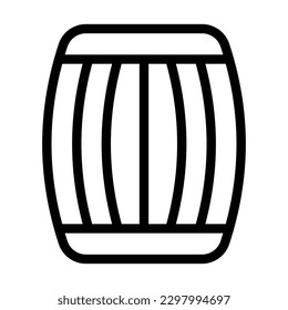 Barrel Vector Line Icon Design