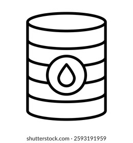 Barrel Vector Line Icon Design