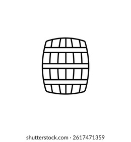 Barrel vector line icon icons design