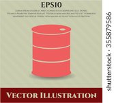 Barrel vector symbol