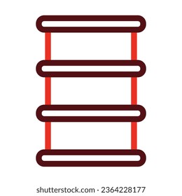 Barrel Vector Thick Line Two Color Icons For Personal And Commercial Use.
