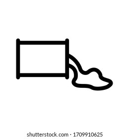 barrel vector thin line icon 