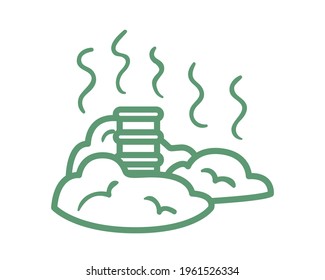 Barrel with wate on white background