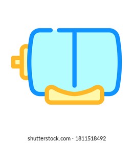 barrel with water color icon vector. barrel with water sign. isolated symbol illustration