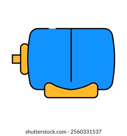 barrel with water line icon vector. barrel with water sign. isolated symbol illustration