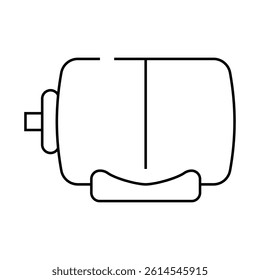 barrel with water line icon vector. barrel with water sign. isolated contour symbol black illustration