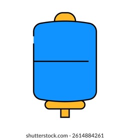 barrel watering equipment line icon vector. barrel watering equipment sign. isolated symbol illustration