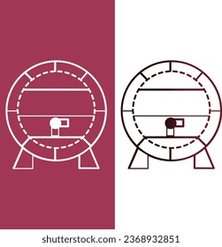 barrel or wine cellar icon