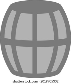 Barrel of wine, illustration, vector on a white background.