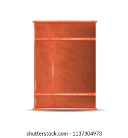 barrels with chemicals. vector illustration