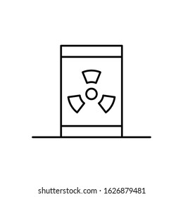 Barrels, energy icon. Simple line, outline vector electro power icons for ui and ux, website or mobile application