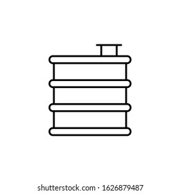 Barrels, energy icon. Simple line, outline vector electro power icons for ui and ux, website or mobile application