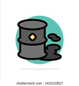 Barrels, Environment, Garbage, Pollution Abstract Circle Background Flat color Icon