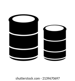 Barrels icons or signs vector illustration on a white background.