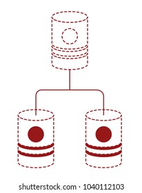 barrels network pyramid icon