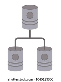 barrels network pyramid icon