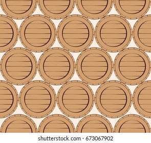 Barrels, seamless, background
