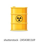 barrels with toxic waste vector illustration