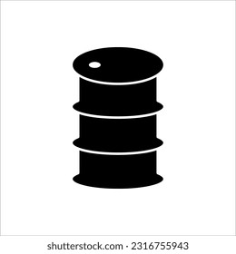 Barriles de la ilustración de vectores de residuos. Residuos de riesgo biológico, Residuos radiactivos. icono de barriles para ilustración vectorial de diseño web sobre fondo blanco.