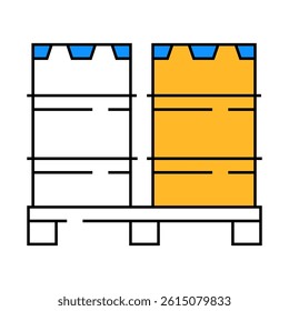barrels wholesale line icon vector. barrels wholesale sign. isolated symbol illustration