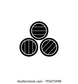 barrels of wine icon. Alcohol  element icon. Premium quality graphic design icon. Baby Signs, outline symbols collection icon for websites, web design, mobile app on white background