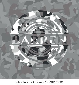 Barren on grey camo texture