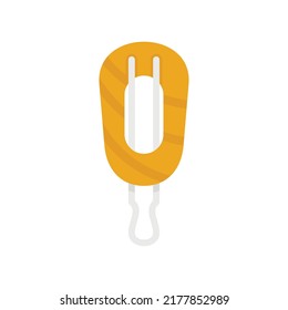 Barrette icon. Flat illustration of barrette vector icon isolated on white background
