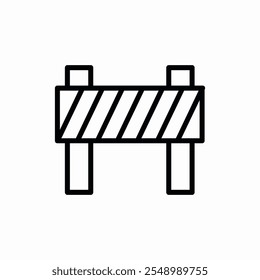 barricade barrier icon vector sign