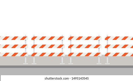 barricade block vector. fence vector. wallpaper. free space for text.