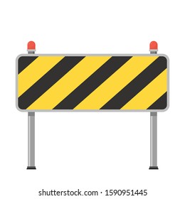 Barricade block vector. fence vector. wallpaper. free space for text.
