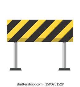 Barricade block vector. fence vector. wallpaper. free space for text.