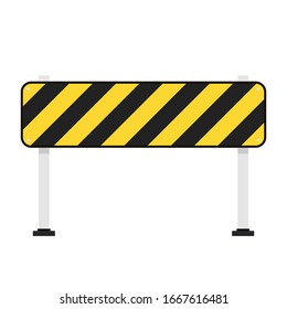 Barricade block vector. fence vector. wallpaper. free space for text.