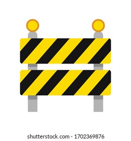 Barricade block vector. fence vector. wallpaper. free space for text.