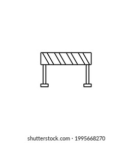 Vector de bloque de Barricadas.  Ilustración vectorial para concepto móvil y diseño web. 