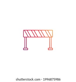 Barricade block vector.  Vector Illustration  for mobile concept and web design. 