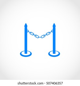 barricade icon vector, flat design best vector icon