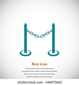 barricade icon vector, flat design best vector icon