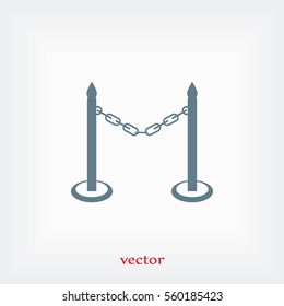 barricade icon vector, flat design best vector icon