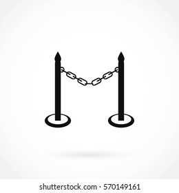 barricade icon vector, flat design best vector icon