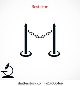 barricade icon vector, flat design best vector icon