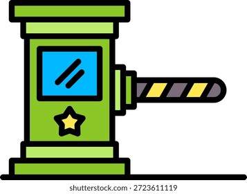 Barricada Nuevo Vector de diseño de iconos creativos