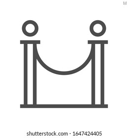 Barricade stand of theater vector icon design.