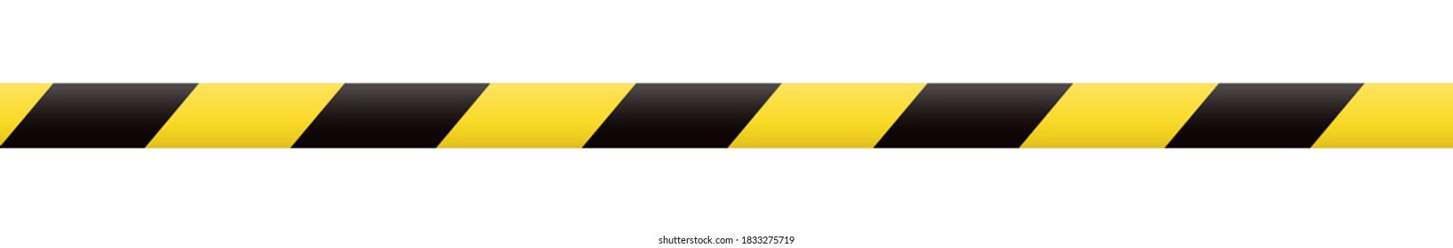 Barricade tape. Boundary line. Yellow and black barrier tape. Construction border